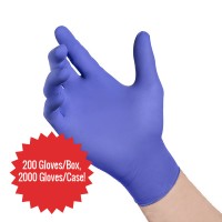 Hydi Blue Nitrile Gloves Powder Free (10 x 200) Large